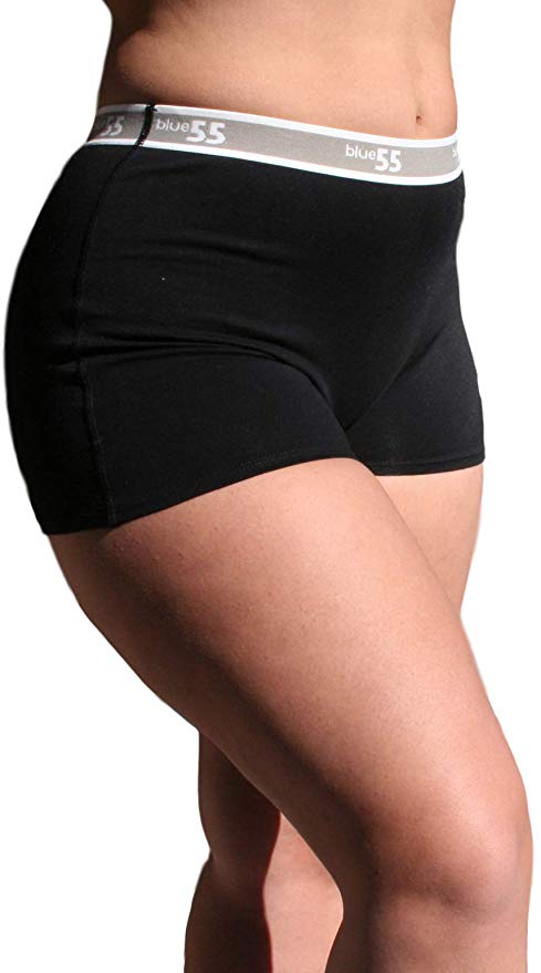 dmqupv Women Boxers Ladies Plus Size Solid Color Womens Glossy Seamless  Underwear Soft Mid Waist My Recent Orders to Be Delive Blue XX-Large